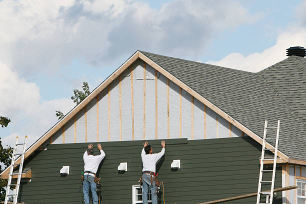 Professional Siding technician working in Glenville, WV